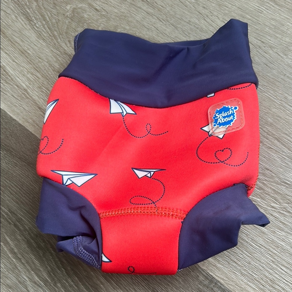 Splash About Red and Navy Swim Diaper